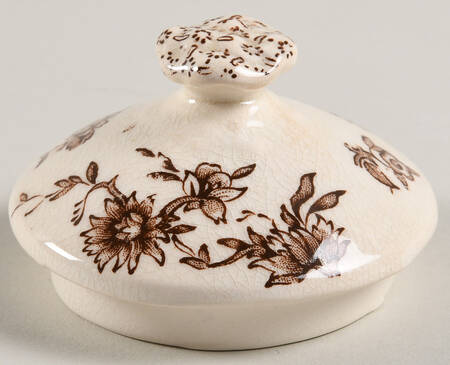 Watteau Brown Lid for Sugar Bowl
