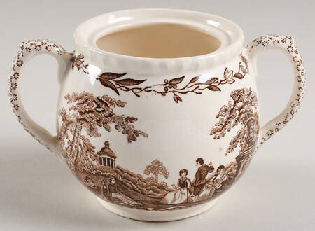Watteau Brown Sugar Bowl No Lid