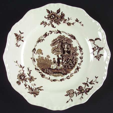 Watteau Brown Salad Plate