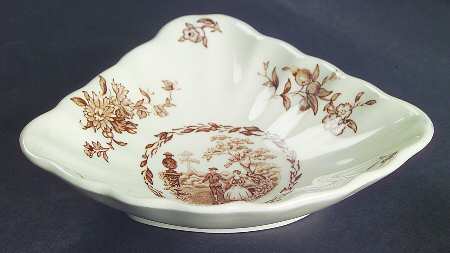 Watteau Brown Lazy Susan-Side Dish