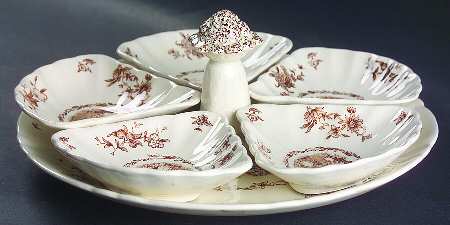 Watteau Brown 6 Piece Lazy Susan