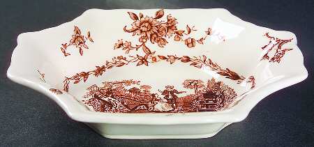 Watteau Brown Medium Sweet Meat Dish