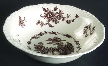 Watteau Brown Coupe Cereal Bowl