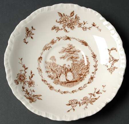 Watteau Brown Saucer