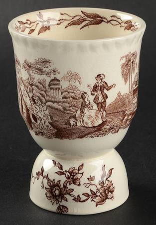 Watteau Brown Double Egg Cup