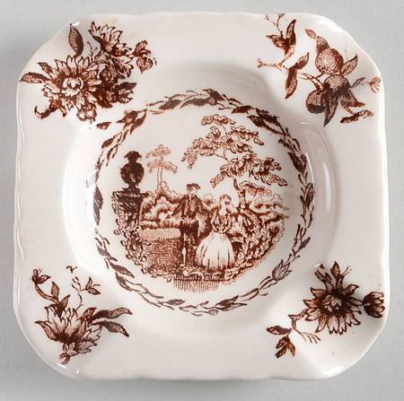Watteau Brown Small Ashtray by Mason's