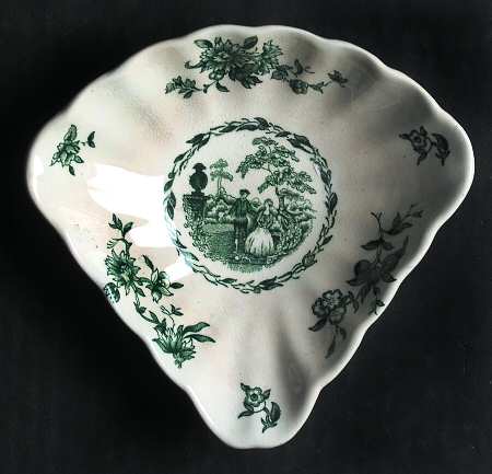 Watteau Green Lazy Susan-Side Dish
