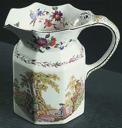 Watteau Multicolor Large Fenton Jug