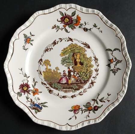 Watteau Multicolor Salad Plate