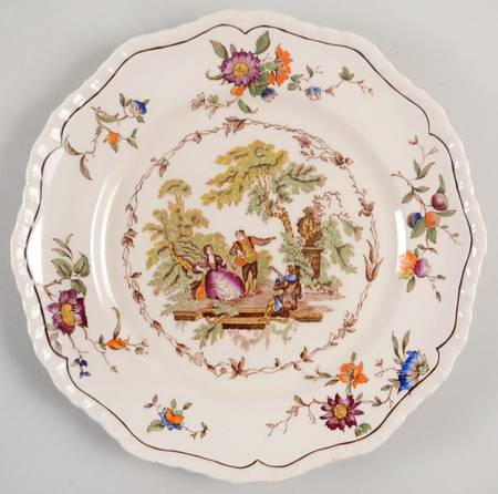 Watteau Multicolor Dinner Plate