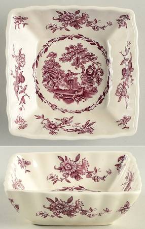 Watteau Mulberry 4" Square Sweet Meat