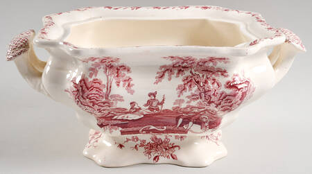 Watteau Pink Tureen No Lid