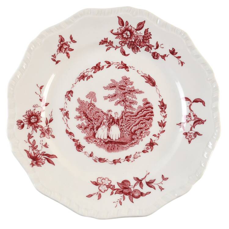 Watteau Pink Dessert/Pie Plate