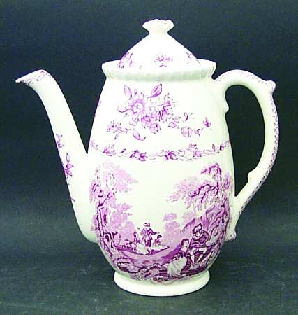 Watteau Pink Coffee Pot & Lid