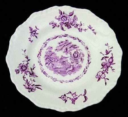 Watteau Pink Bread & Butter Plate
