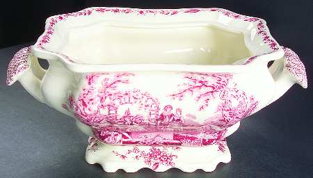 Watteau Pink Tureen No Lid