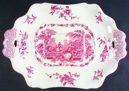 Watteau Pink Underplate for Tureen