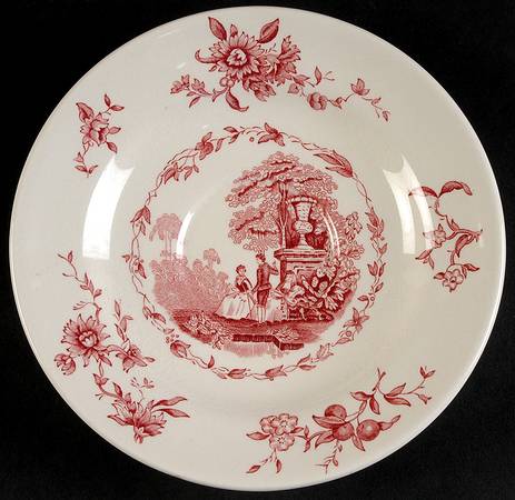 Watteau Pink Saucer for Breakfast Cup