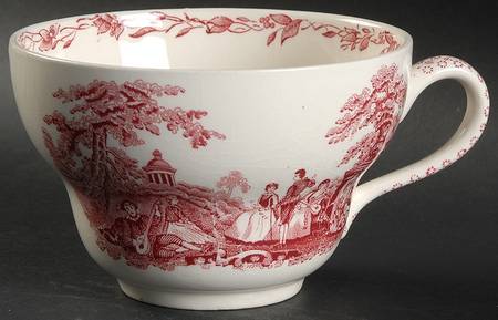 Watteau Pink Breakfast Cup