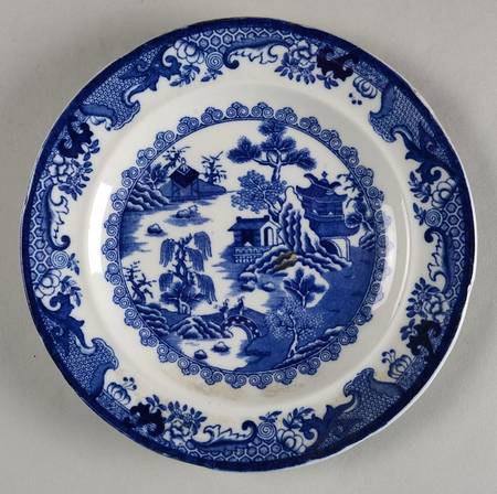 Willow Blue (Design On Edge) Salad Plate