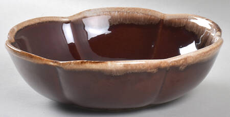 Brown Drip 24 Oz Pitcher and Bowl, Bowl Only