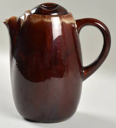 Brown Drip Coffee Pot & Lid