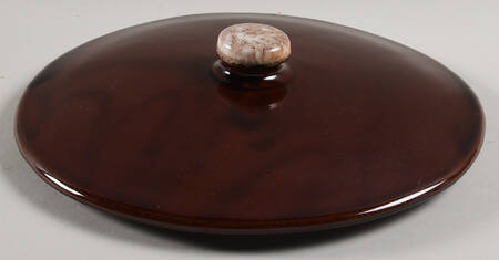 Brown Drip Lid for 2.5 Qt Round Casserole