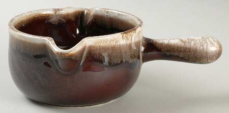 Brown Drip Gravy Boat