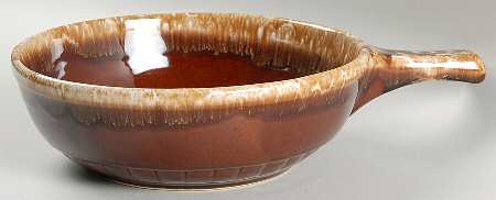 Brown Drip 8" Round Open Casserole