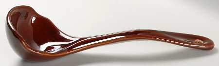 Brown Drip Tureen Ladle