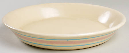 Pink & Blue Stripes Pie Serving Plate