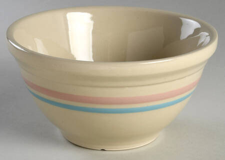 Pink & Blue Stripes 7" Mixing Bowl
