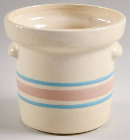 Pink & Blue Stripes 5" Storage Jar No Lid