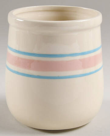 Pink & Blue Stripes Medium Canister No Lid