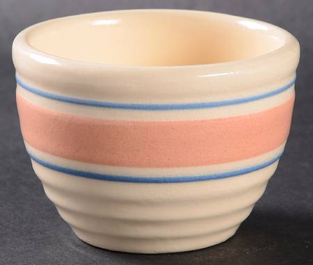 Pink & Blue Stripes Custard Cup