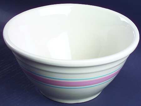 Pink & Blue Stripes 10" Mixing Bowl