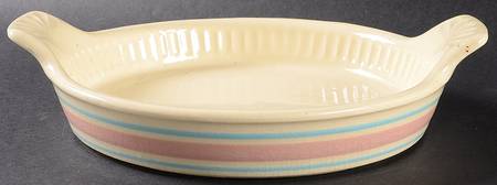 Pink & Blue Stripes 10" Augratin
