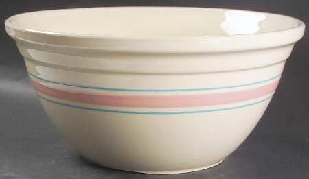 Pink & Blue Stripes Dough Bowl
