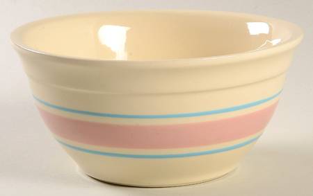 Pink & Blue Stripes 6" Mixing Bowl