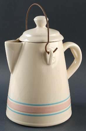 Pink & Blue Stripes Kettle & Lid