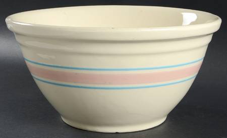 Pink & Blue Stripes 12" Mixing Bowl