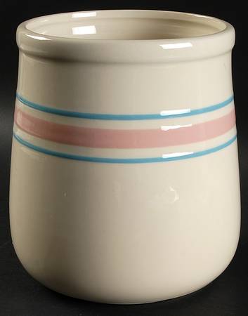 Pink & Blue Stripes Large Canister No Lid