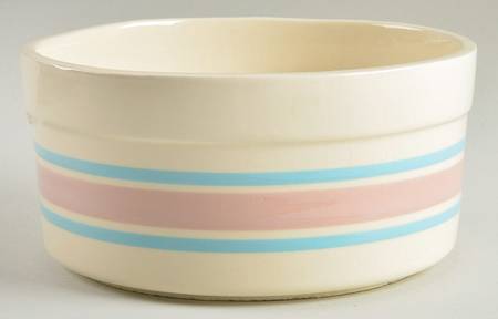 Pink & Blue Stripes Pet Bowl