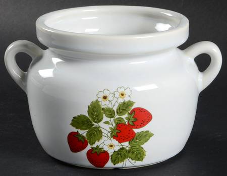 Strawberry Country 3" Storage Crock No Lid