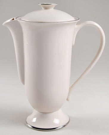 White Rose Coffee Pot & Lid