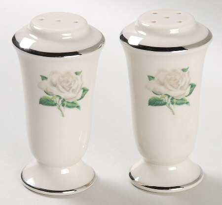 White Rose Salt & Pepper Set