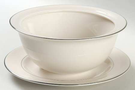 White Rose Sauce Boat with Attached Underplate No Lid by Manchester
