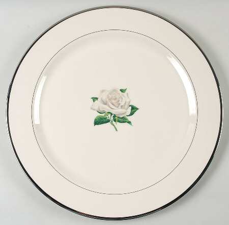 White Rose 14" Chop Plate (Round Platter)