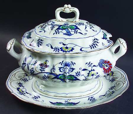 Blue Danube (Pat #99183) Tureen & Lid w/Underplate