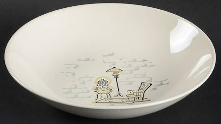 Gay Nineties 9" Round Vegetable Bowl